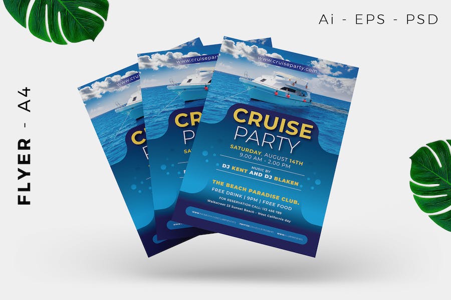 Cruise Event / Holiday Flyer Design