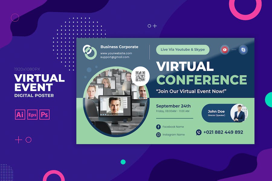 Online Conference / Online Training Event Digital