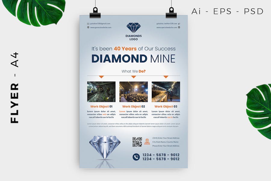 Diamond / Jewelry / Accessories Flyer Design