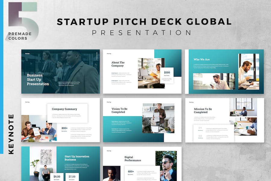 Business Start Up Pitch Deck Presentation