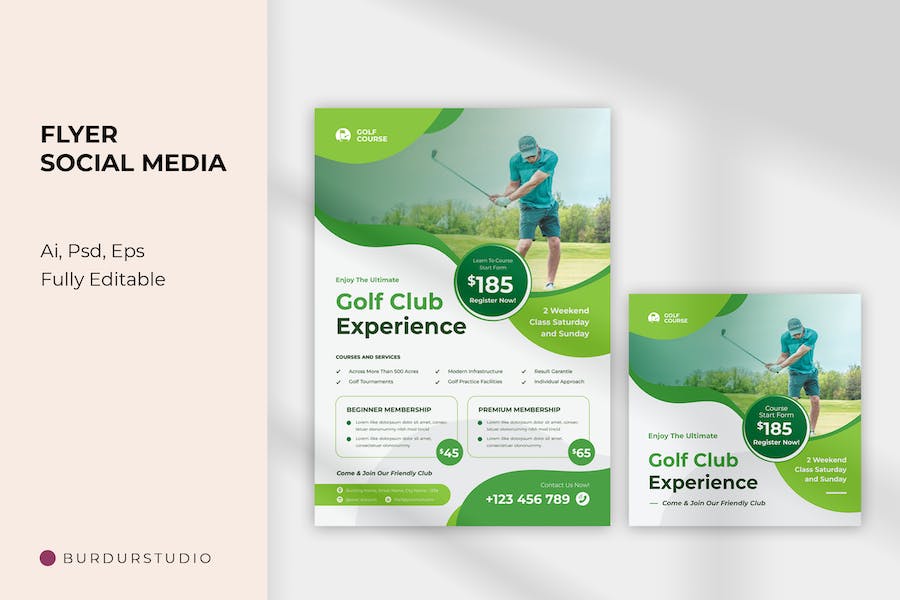 Golf Club Experience Fly & Instagram Post