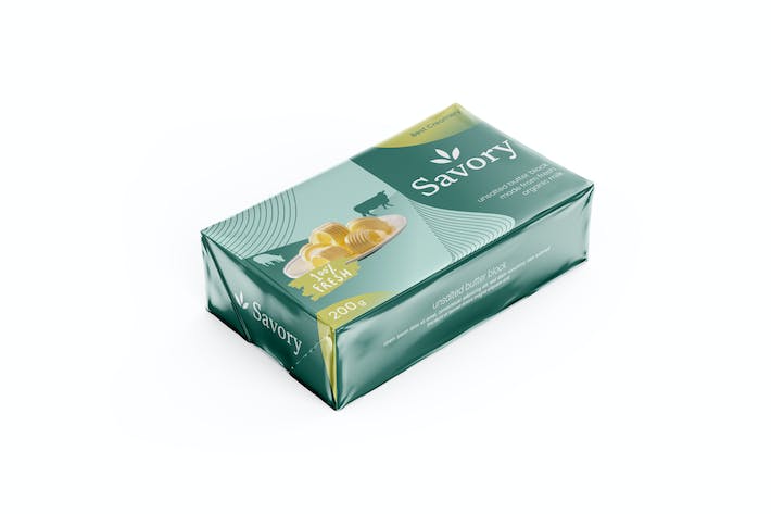 Butter Cheese Block Packaging Design