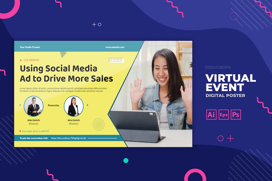 Sales Marketing Training Event Digital Poster Flye