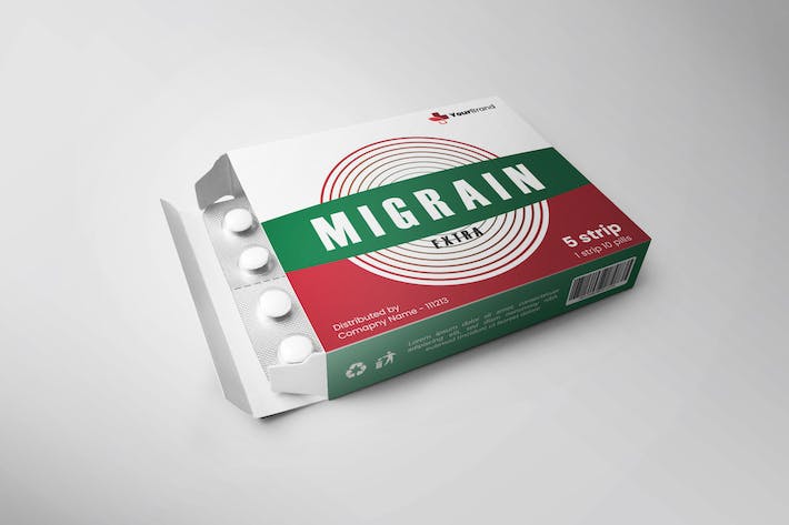 Migraine Tablet Packaging Design