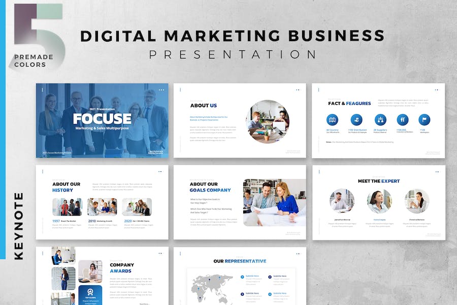 Digital Marketing Strategy Keynote Slide