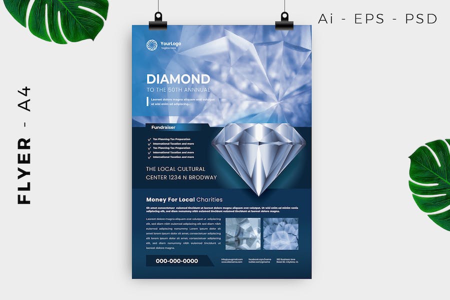 Diamond / Jewelry Flyer Design