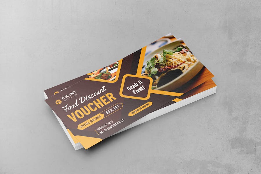 Food and Beverages Gift Voucher Card Promotion