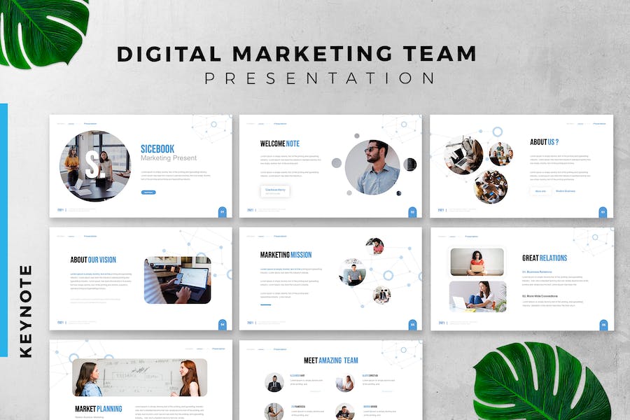 Digital Marketing Pro Keynote Slide Presentation