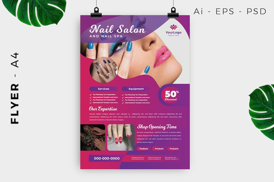 Nail Salon Spa Flyer
