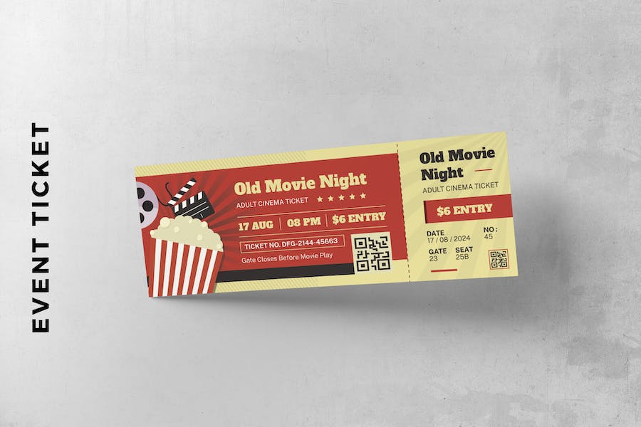 Movie Event Ticket Card Promotion