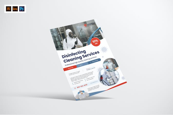 Desinfecting Service Flyer Design