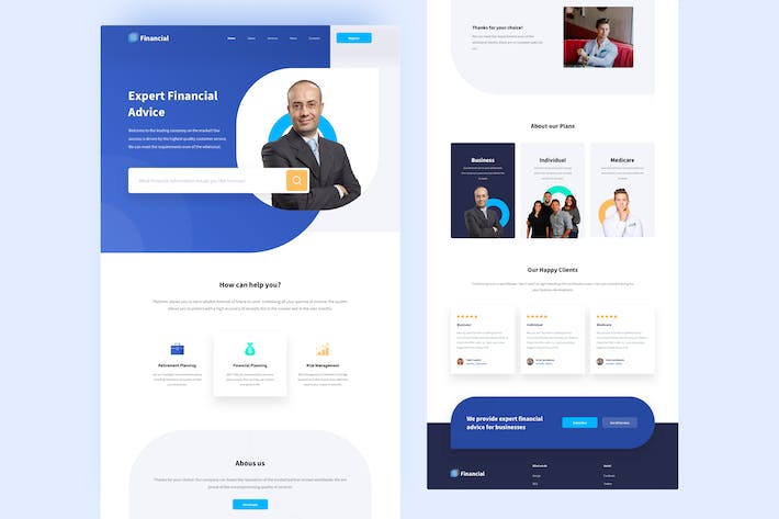 Financial Consultant Landing Page