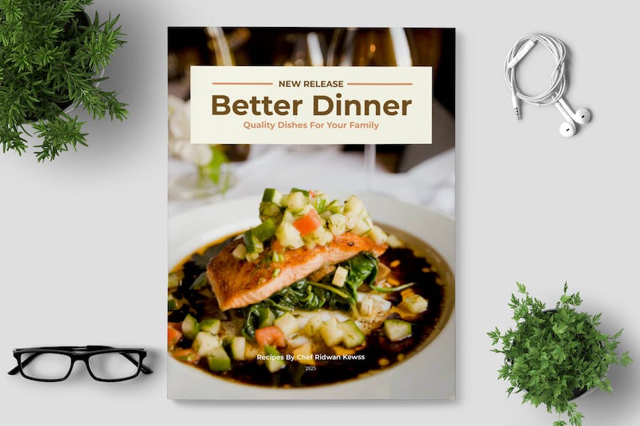 Dinner Recipe Book Template