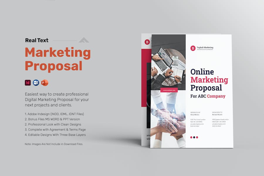 Digital Marketing Proposal Ms Word / PPT