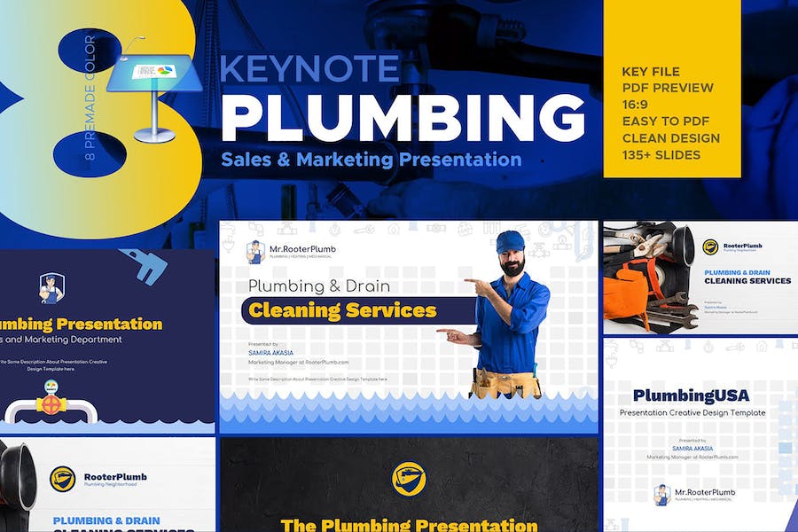 Plumbing Services Industry Keynote Template