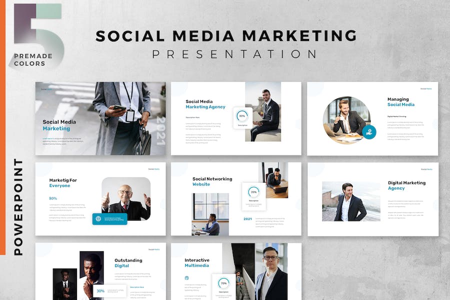 Social Media Marketing Strategy Powerpoint Slide