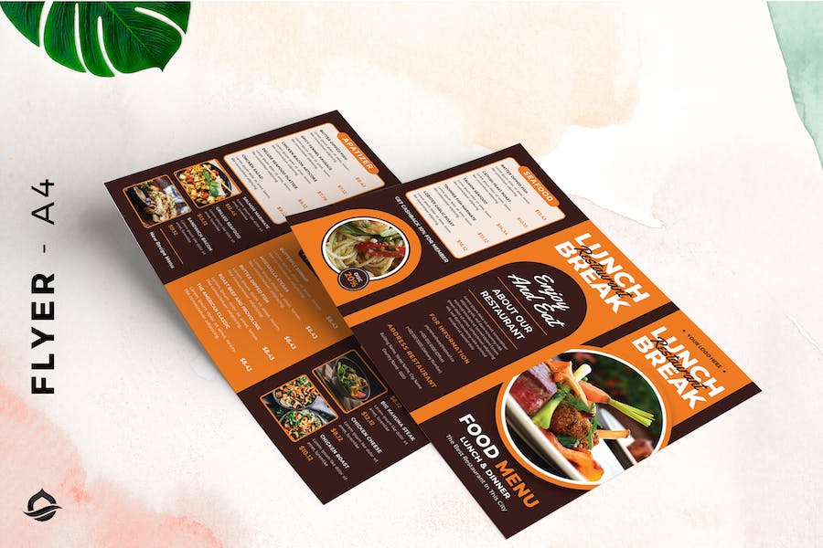 Flyer Food menu modern promotion