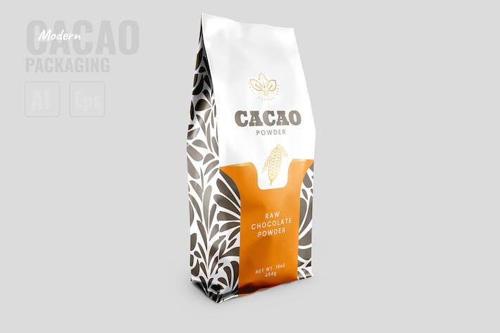 Modern Cacao Powder Packaging