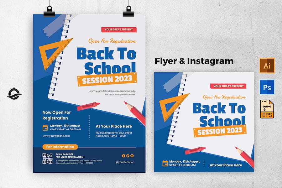 Back To School Flyer & Instagram Post