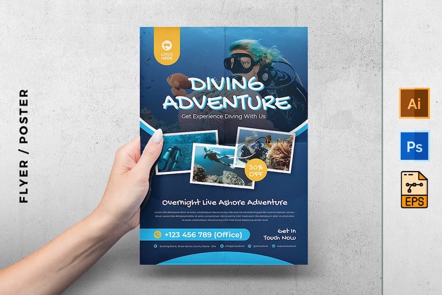 Diving Adventure Course Flyer