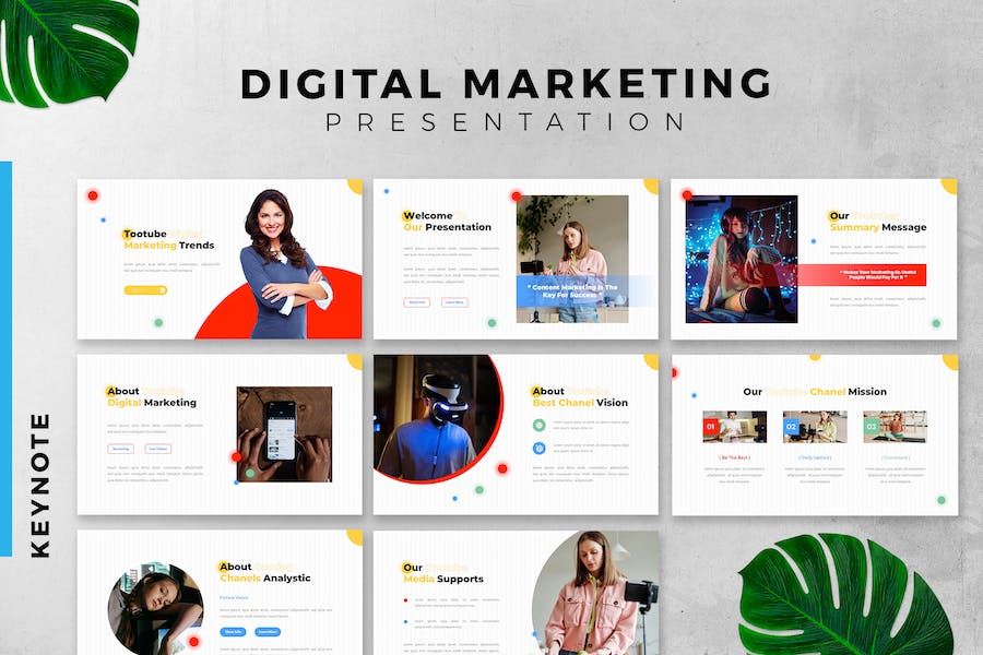 Digital Marketing Keynote slide presentation