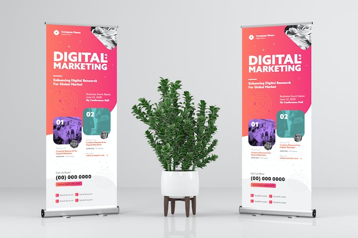 Digital Marketing / Business Rollup Banner Design