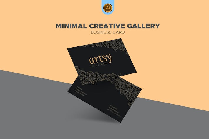 Art Gallery Shop Business Card
