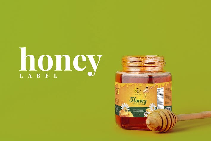 Honey Jar Lable Design