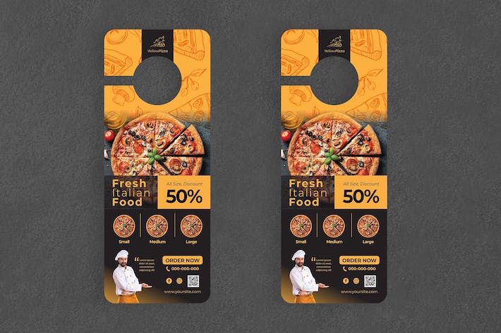 Pizza Door Hanger Creative Promotion