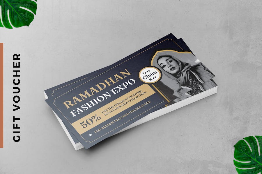 Elegant Ramadhan Hijab Gift Voucher Card