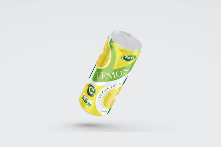 Lemon Drink Can Sticker