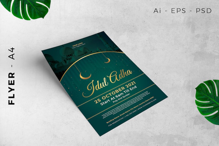 Islamic Event Flyer Eid Adha