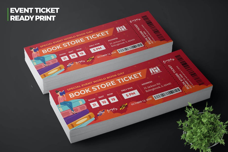Book Store Ticket – Coupon