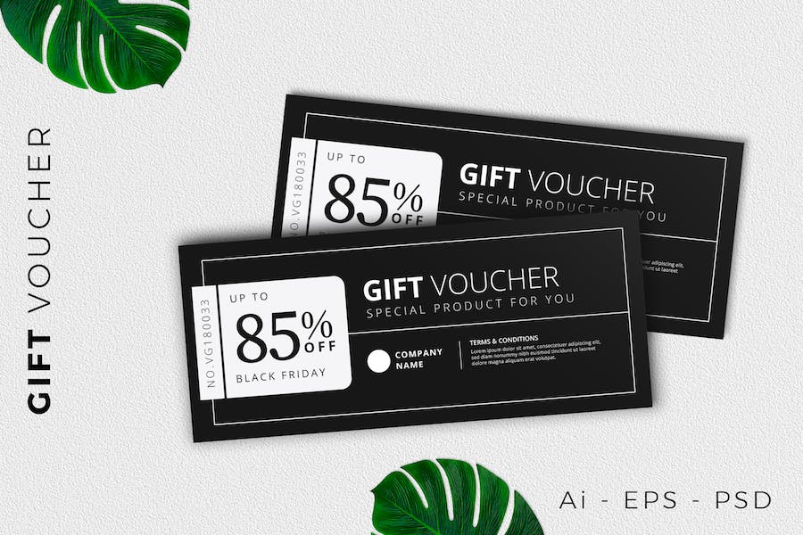 Classic Gift Voucher Card Promotion
