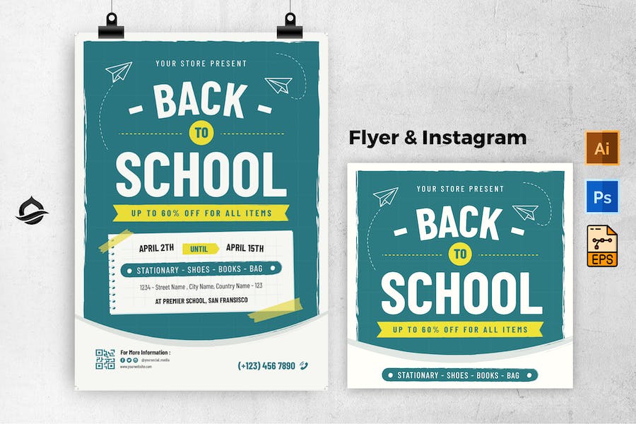 Back To School Flyer & Instagram Post