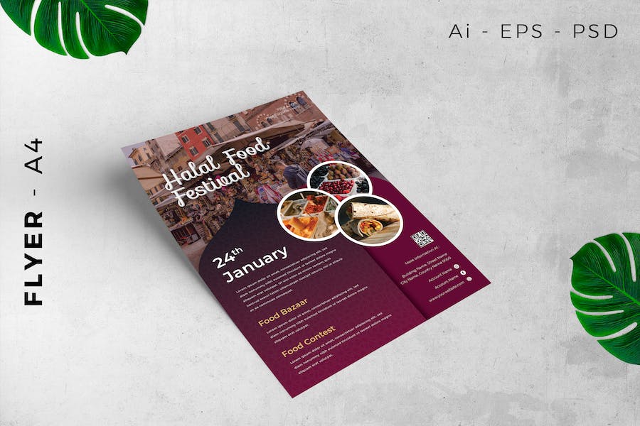 Event Flyer Halal Food Festival