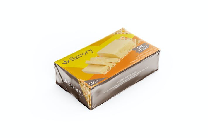 Butter Cheese Block Packaging Design