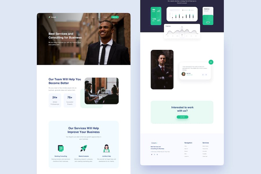 Business Consulting – Landing Page