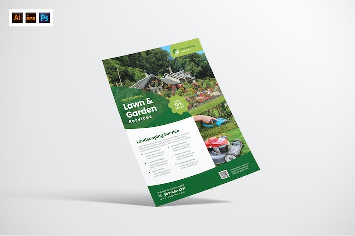 Gardening Landscape Service Flyer Design