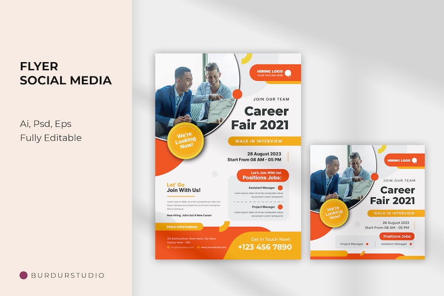 Career Fair 2021 Flyer & Instagram Post