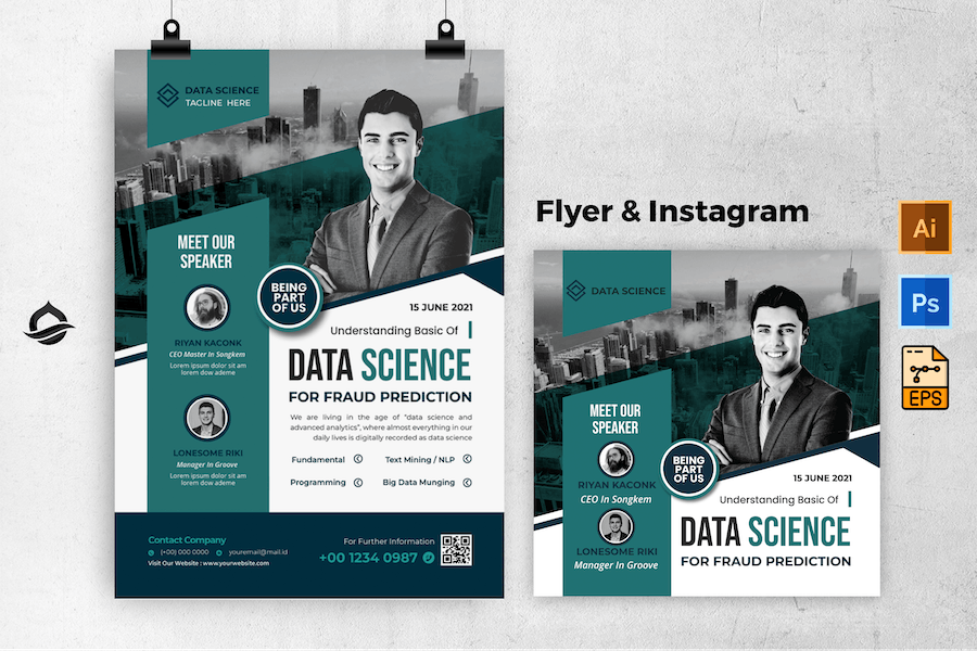 Data Science Event Flyer & Instagram Post