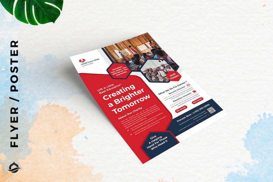 Charity Education donation Template Flyer / Poster