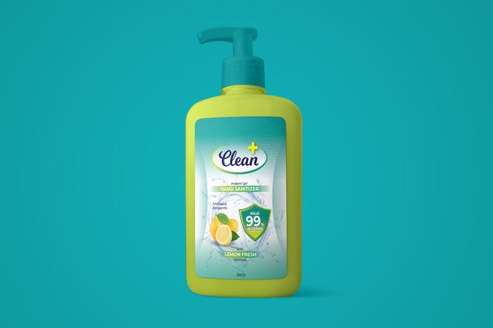 Hand Sanitize Gel Label Design