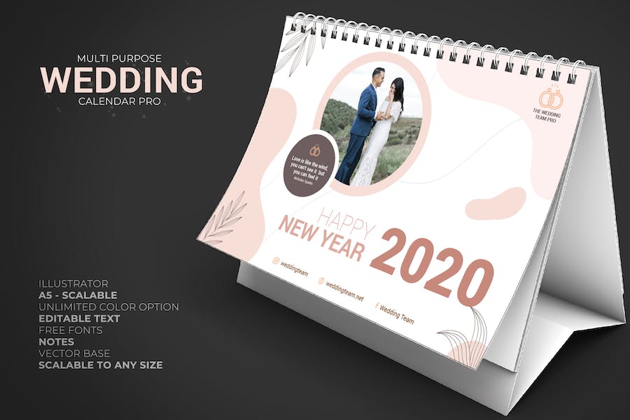 2020 Wedding – Calendar Desk Pro