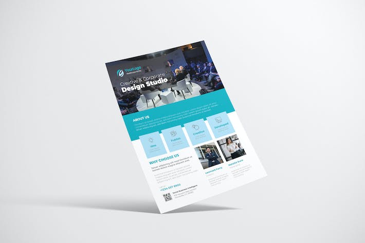Clean Creative Business Design with Blue Color