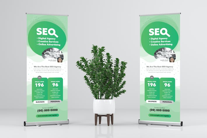 SEO / Marketing / Business Rollup Banner Design