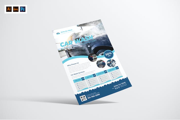 Car Mobile App Flyer Design