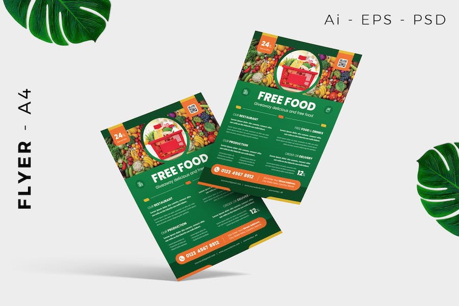 Food Giveaway Flyer Template