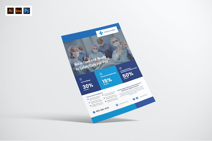 Hospital/Medical Service Flyer Design