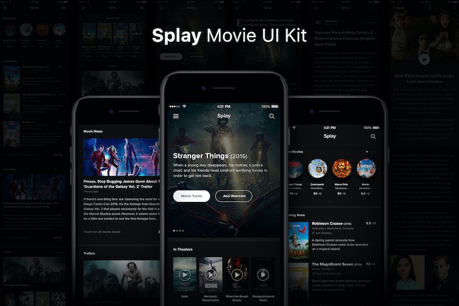 Splay Movie UI Kit